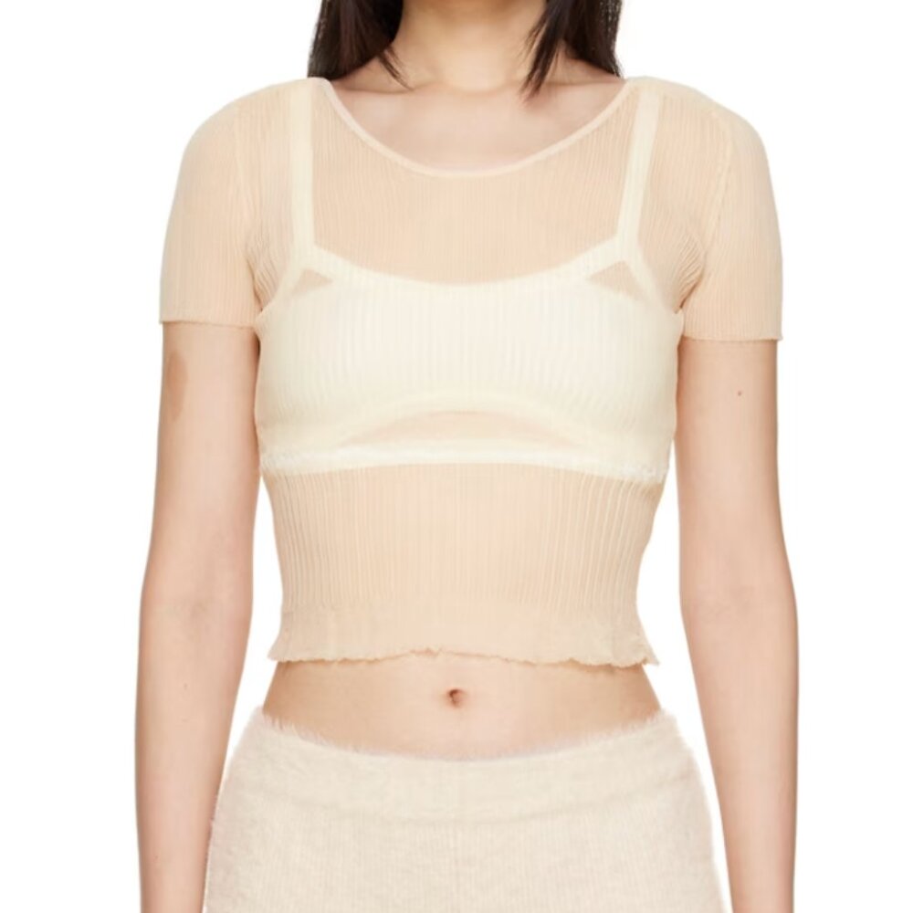 Jacquemus Beige Le Papier "La Maile Sognu" T-shirt